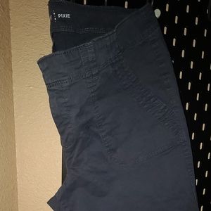 Utility skinny ankle pants mid rise